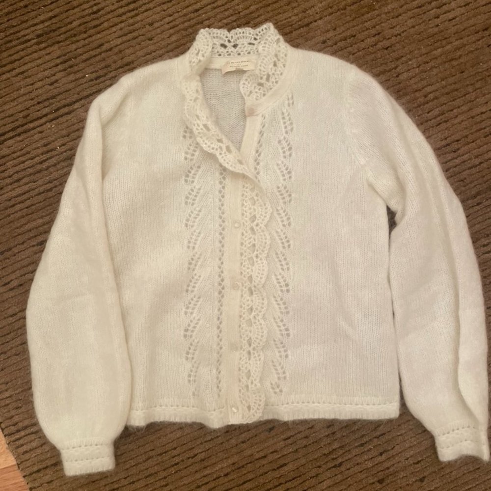 Sezane Angelie Cardigan Ecru size M